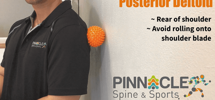 posterior deltoid – spiky ball