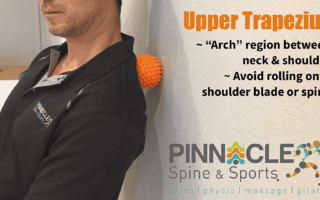 upper trapezius – spiky ball