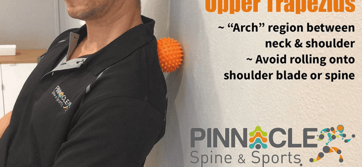 upper trapezius – spiky ball